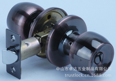 【供應(yīng)優(yōu)質(zhì)出口 中山小欖 紅古銅色 不銹鋼球形 浴室鎖】價(jià)格,廠家,圖片,其他鎖具,中山市卓達(dá)五金制品-